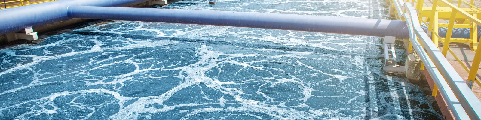 Water being processed at a plant